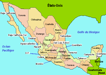 Mapa de la Repblica Mexicana