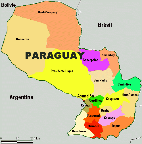 Departamentos de Paraguay